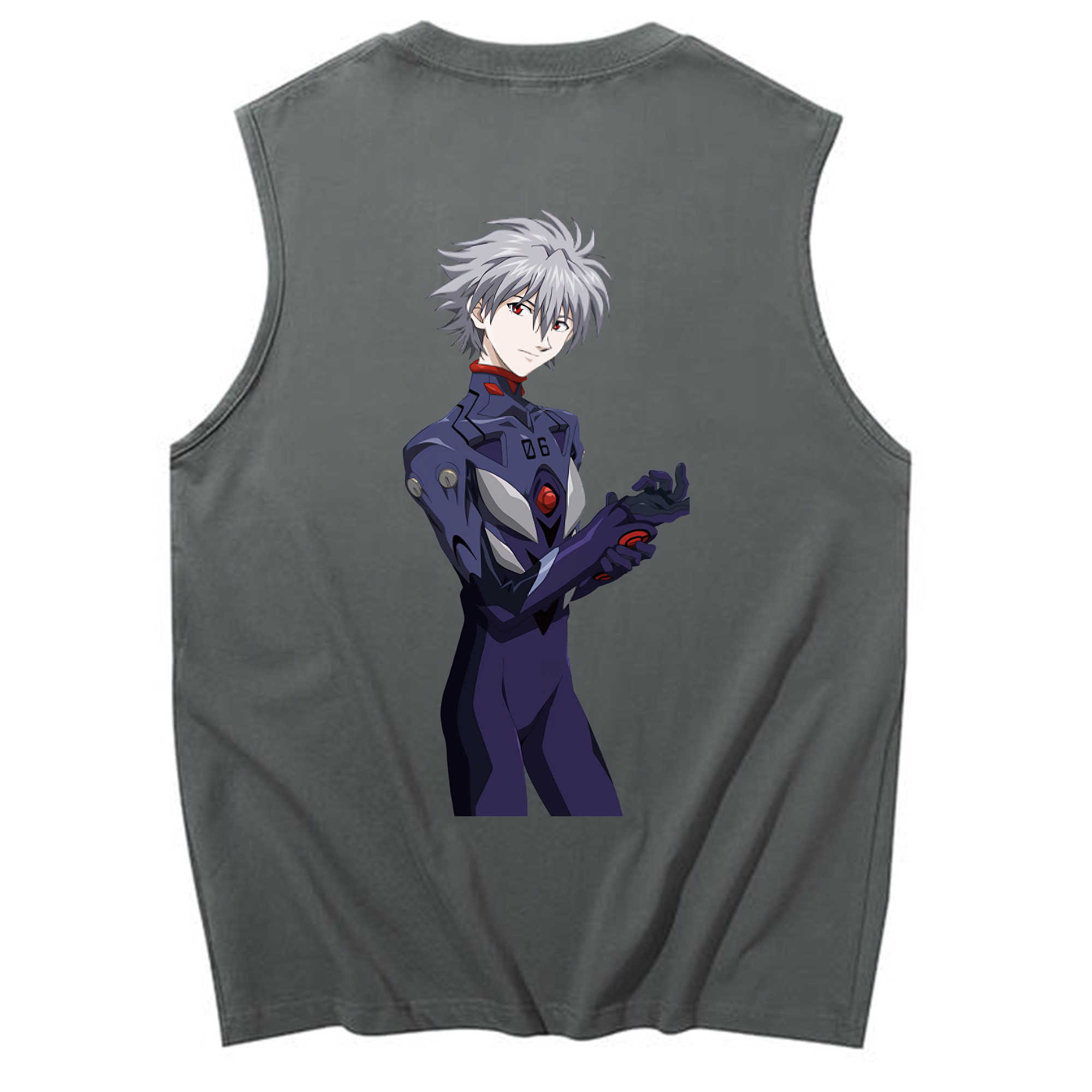 （画像用） EVA 新世紀エヴァンゲリオン コットン100％タンクトップ（背面プリント）
